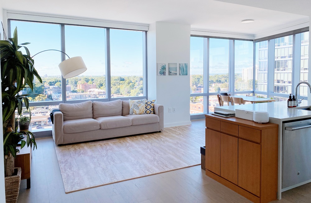 Decluttered living space?>